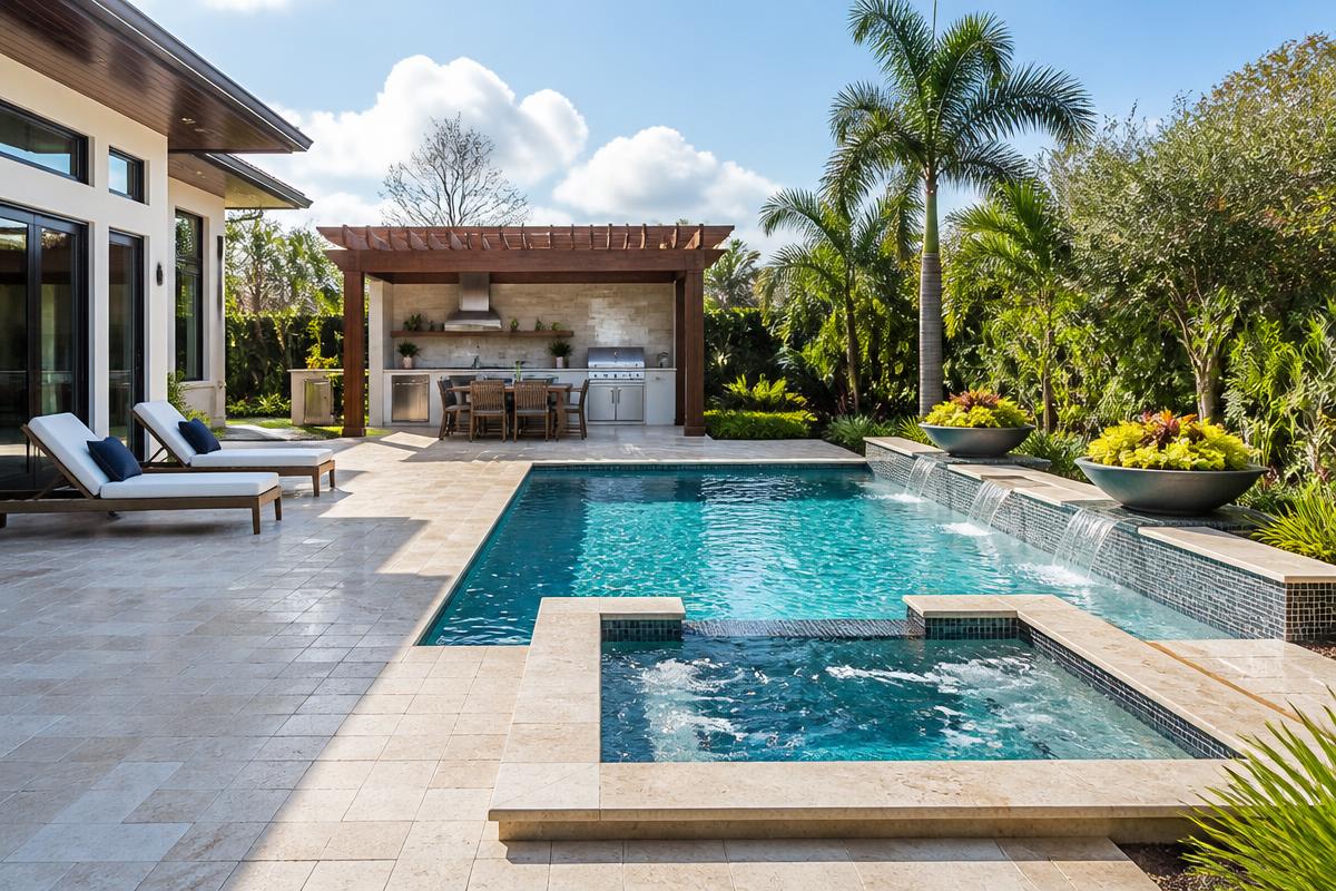 Modern Resort — custom pool project in Winter Park, FL