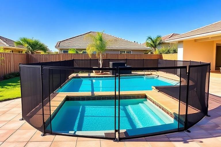 Removable Mesh Safety Fence