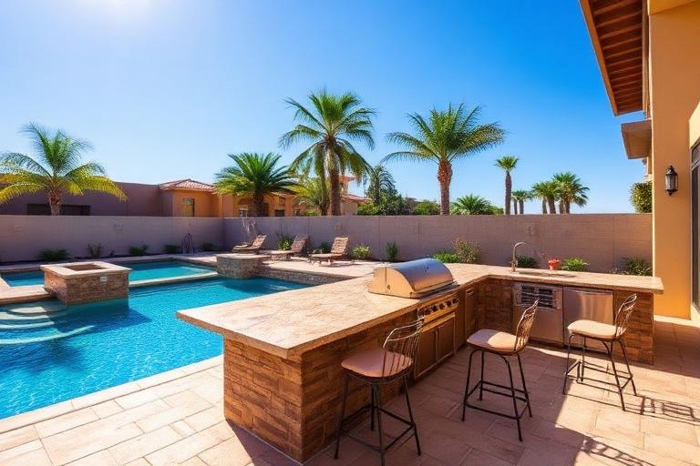 Outdoor Kitchen — Grill Island